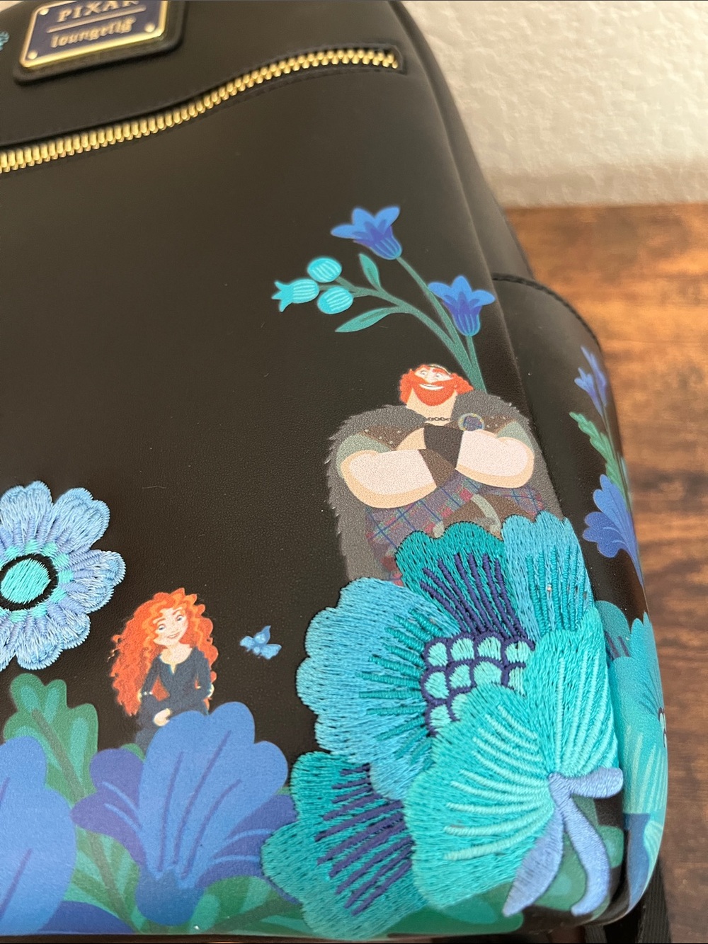 SET Loungefly Disney Pixar Brave Merida Botanical Floral Mini Backpack - Picture 13 of 14